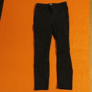 Madewell high rise skinny jeans, black, size 25p